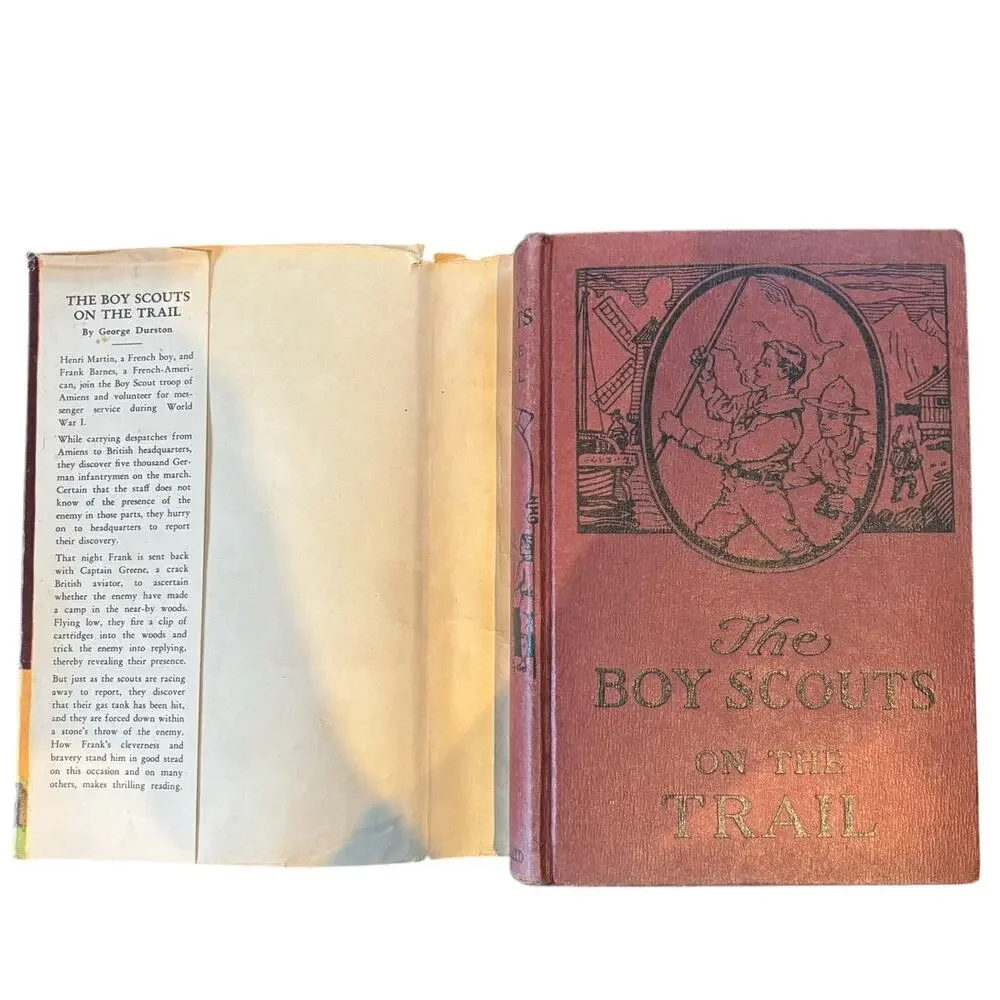 Vintage 1921 The Boy Scouts on the Trail Book, by George Durston, HC DJ